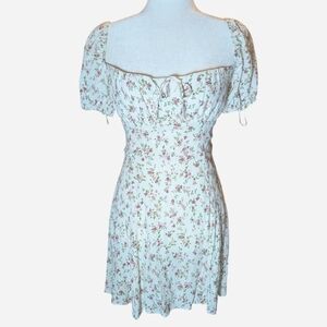 Pre-owned Reformation White Floral Dress